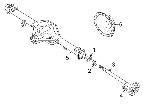 2000 GMC C2500 Axle Housing - Rear Diagram 2 - Thumbnail