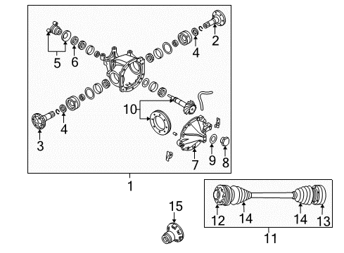 2004 Pontiac GTO Carrier Diagram for 92187416