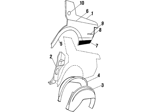 1984 Buick Regal Nameplate Diagram for 20454507