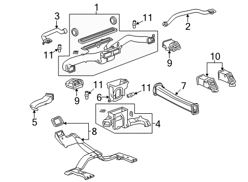 2007 Cadillac Escalade EXT Automatic Temperature Controls Diagram