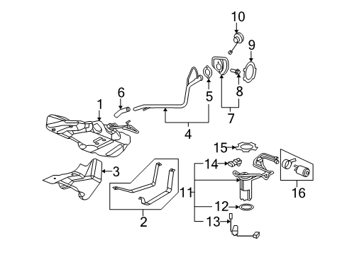 2007 Pontiac G5 Fuel Supply Diagram