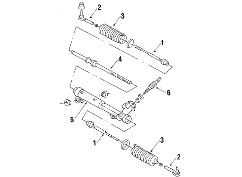 1984 Pontiac Phoenix Steering Column & Wheel, Steering Gear & Linkage Diagram 2 - Thumbnail