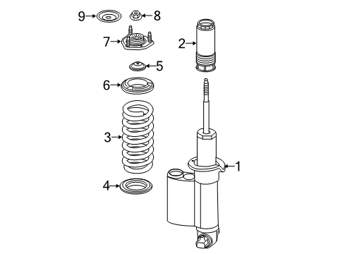2020 Chevy Colorado Struts & Components - Front Diagram