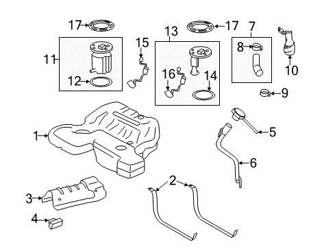 2011 Cadillac CTS Fuel Supply Diagram