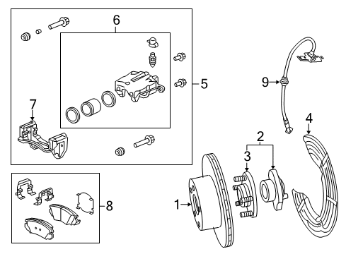 2013 Chevy Caprice Brake Components Diagram