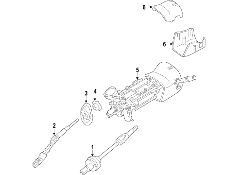 2012 Cadillac Escalade Steering Wheel Diagram for 22947779