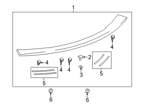 2012 Chevy Camaro Rear Spoiler Diagram 2 - Thumbnail