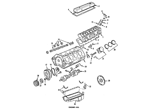 1985 GMC Caballero Engine Mounting Diagram 2 - Thumbnail
