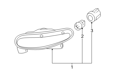 2007 Buick LaCrosse Park & Signal Lamps Diagram