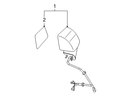 2007 Cadillac XLR Outside Mirrors Diagram