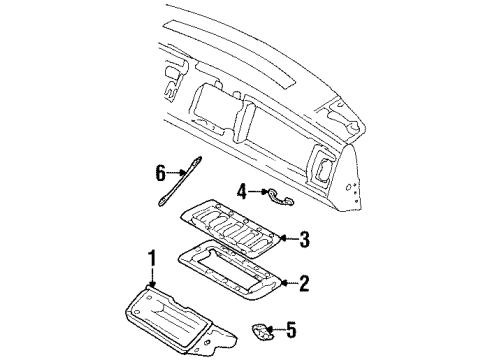 1991 Chevy C2500 Glove Box Diagram