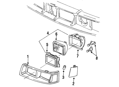 1985 Buick Electra Headlamps Diagram