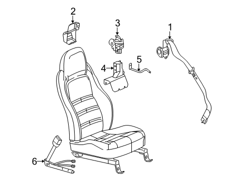 2011 Chevy Corvette Seat Belt Diagram