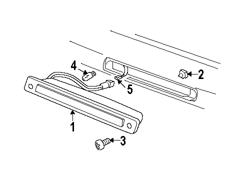 2002 Oldsmobile Silhouette High Mount Lamps Diagram