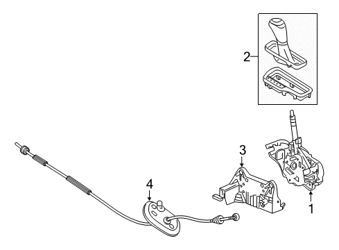 2019 Chevy Cruze Control Cable Diagram for 42690730