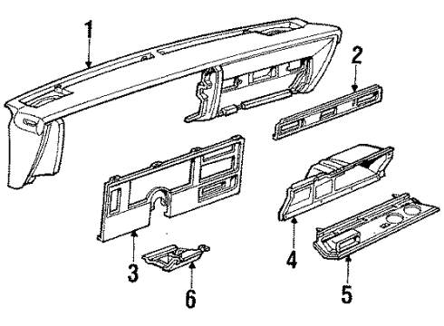 1986 Buick Century Instrument Panel Diagram
