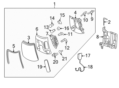 2003 Cadillac Escalade Bulbs Diagram