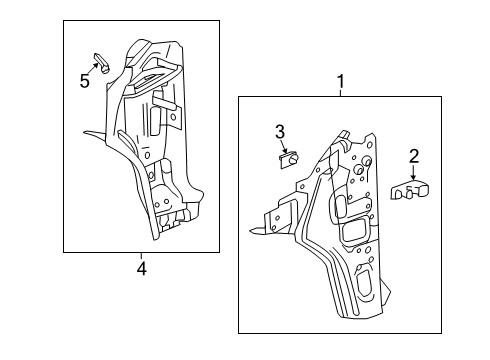 2021 Chevy Blazer Hinge Pillar Diagram