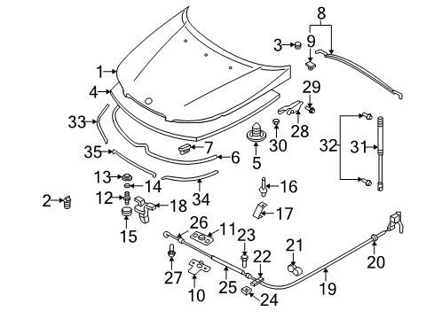 Nut, Main Wiring Junction And Fuse Block Diagram for 11900452