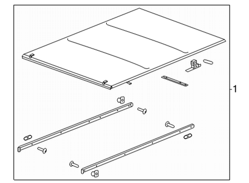 2020 GMC Sierra 2500 HD Exterior Trim - Pick Up Box Diagram 5 - Thumbnail