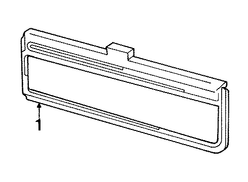 1994 GMC Yukon Interior Trim - Tail Gate Diagram