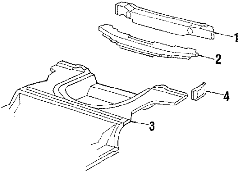 1985 Pontiac J2000 Sunbird Rear Body Diagram 2 - Thumbnail