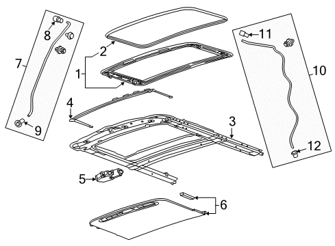 2019 Chevy Trax Sunroof Diagram