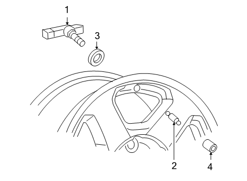2006 Cadillac Escalade ESV Tire Pressure Monitoring Diagram