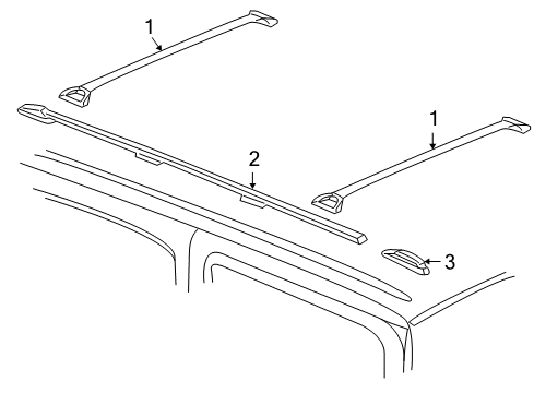 2005 Chevy Suburban 1500 Luggage Carrier Diagram