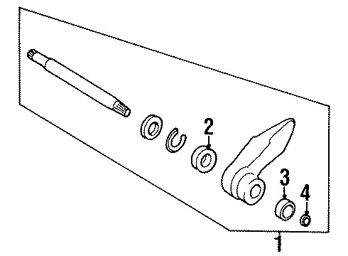 1995 Oldsmobile Achieva Intermediate Shaft Diagram