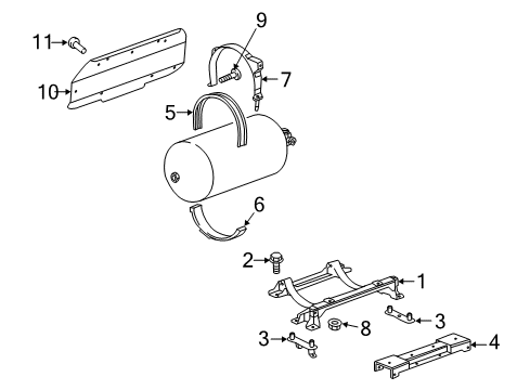 2016 Chevy Impala Top Nut Diagram for 11609281