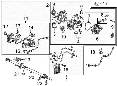 2015 Buick Regal Axle & Differential - Rear Diagram