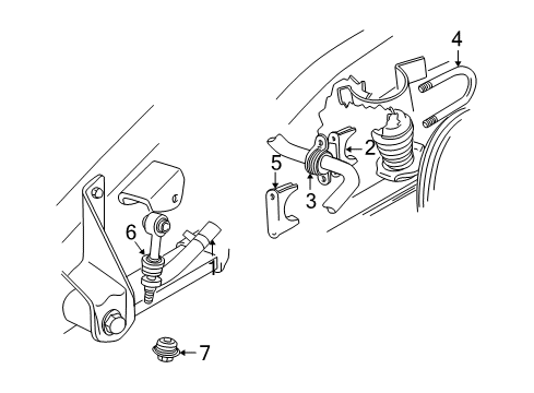1996 GMC Jimmy Stabilizer Bar & Components - Rear Diagram