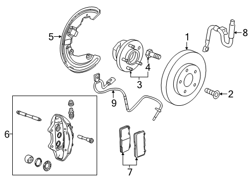 2017 Chevy Camaro Front Brakes Diagram