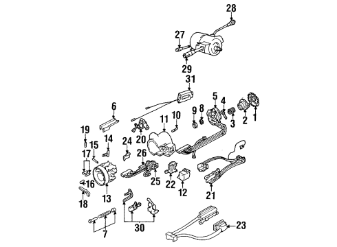 1993 Pontiac Bonneville Ignition Switch Diagram for 1990163