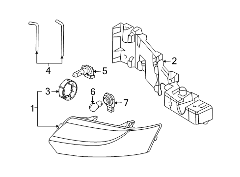 2006 Saturn Ion Headlamps Diagram