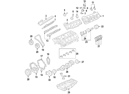 2011 Buick Lucerne Engine Parts, Mounts, Cylinder Head & Valves, Camshaft & Timing, Oil Pan, Oil Pump, Crankshaft & Bearings, Pistons, Rings & Bearings, Variable Valve Timing Diagram