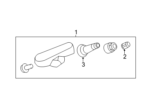 2015 Cadillac CTS Tire Pressure Monitoring Diagram