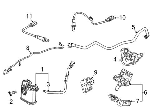 2023 Chevy Trailblazer Emission Components Diagram