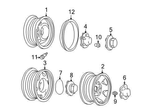 1996 GMC Jimmy Wheels Diagram