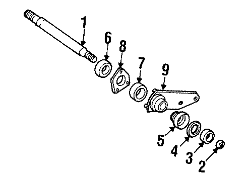 1993 Pontiac Grand Am Intermed Shaft Seal, Front Diagram for 10098246