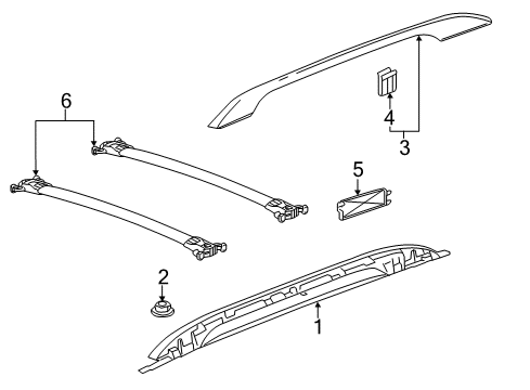 2010 GMC Terrain Luggage Carrier Diagram