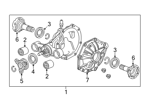 2017 Chevy Camaro Axle & Differential - Rear Diagram