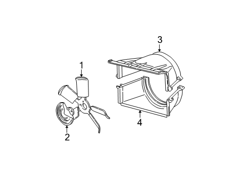 2000 GMC K2500 Cooling System, Radiator, Water Pump, Cooling Fan Diagram 5 - Thumbnail