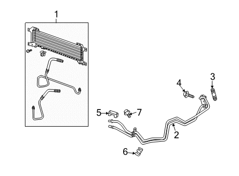 2009 Cadillac SRX Trans Oil Cooler Diagram 3 - Thumbnail