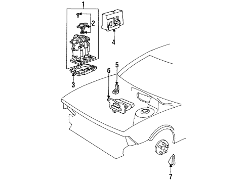 1994 Chevy Cavalier Anti-Lock Brakes Diagram
