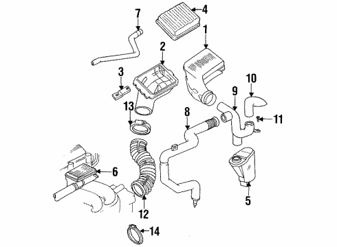 1993 Oldsmobile Achieva Air Intake Diagram