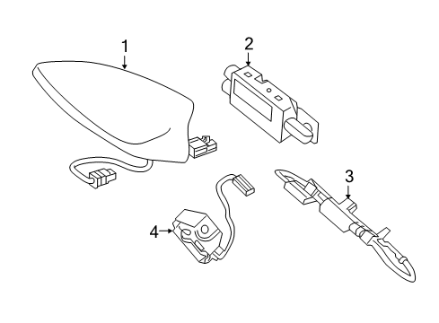 2017 Chevy Camaro Antenna & Radio Diagram