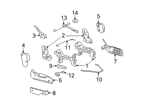 2008 Pontiac Torrent Tracks & Components Diagram
