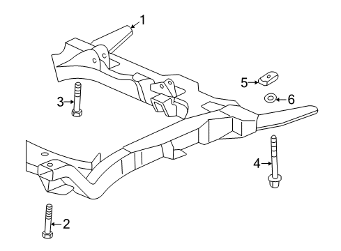 2001 Pontiac Grand Am Suspension Mounting - Front Diagram